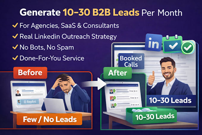 do linkedin lead generation and appointment setting for b2b