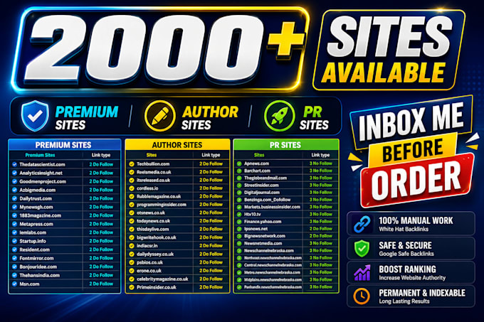 do premium high da guest post service and publish article guest post backlinks