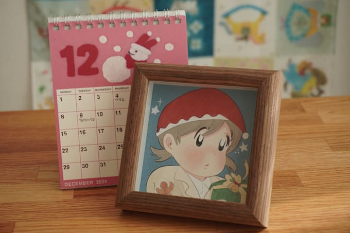 draw a cute cozy chibi portrait for your custom gift or avatar