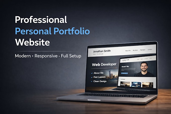 Create a professional personal portfolio website by Faizyweb | Fiverr