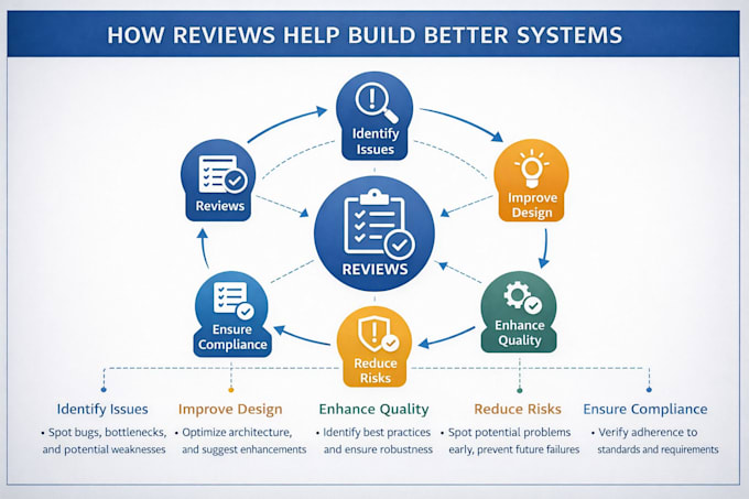 review your system design and architecture with senior level insights