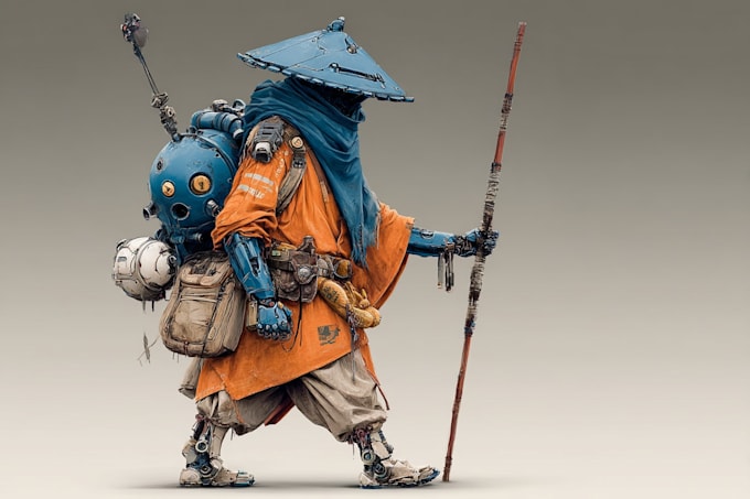 make any character design sci fi, mythology, for you