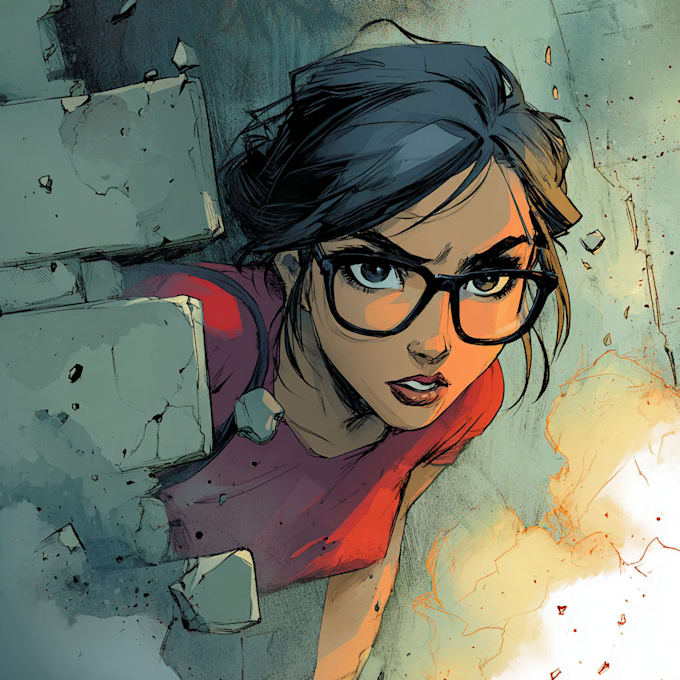 design comic book illustration with comic book illustrator