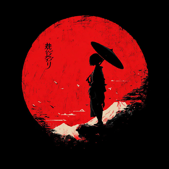 making a japanese t shirt design