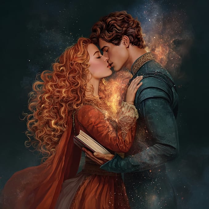 create fantasy  book cover artworks