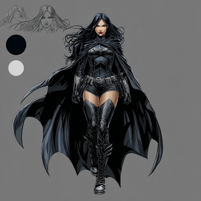 draw an amazing superhero or fantasy comic illustration