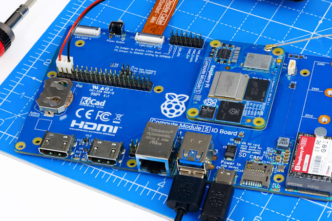 design pcb for raspberry pi compute module cm4 cm5, carrier board, cm5 io board