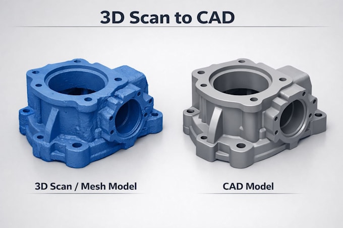 Do reverse engineering from 3d scan or stl to accurate cad models by ...