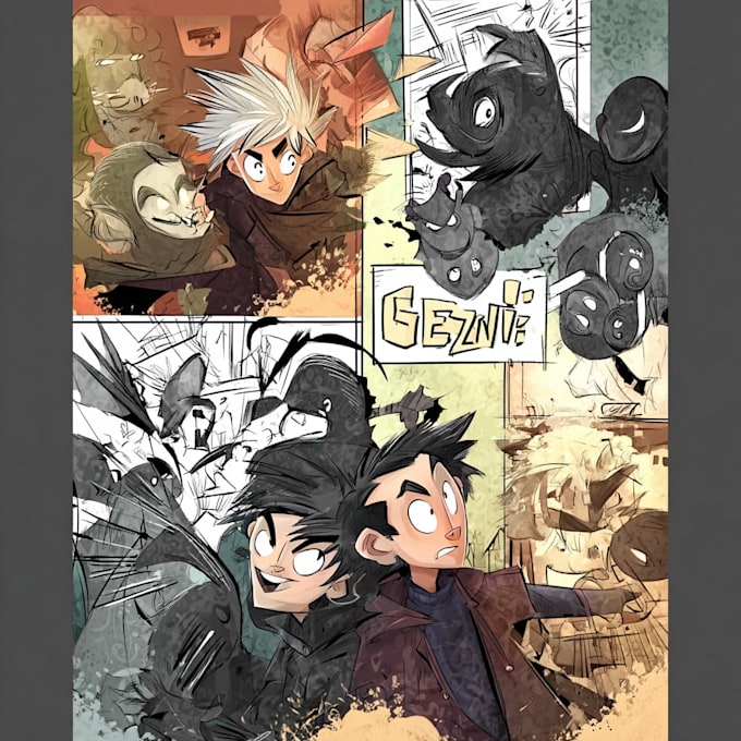 draw a special comics and illustration