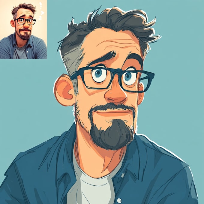 portrait into a disney style cartoon