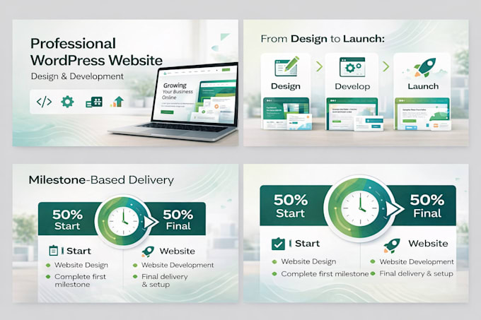 design and develop an optimized, scalable wordpress website