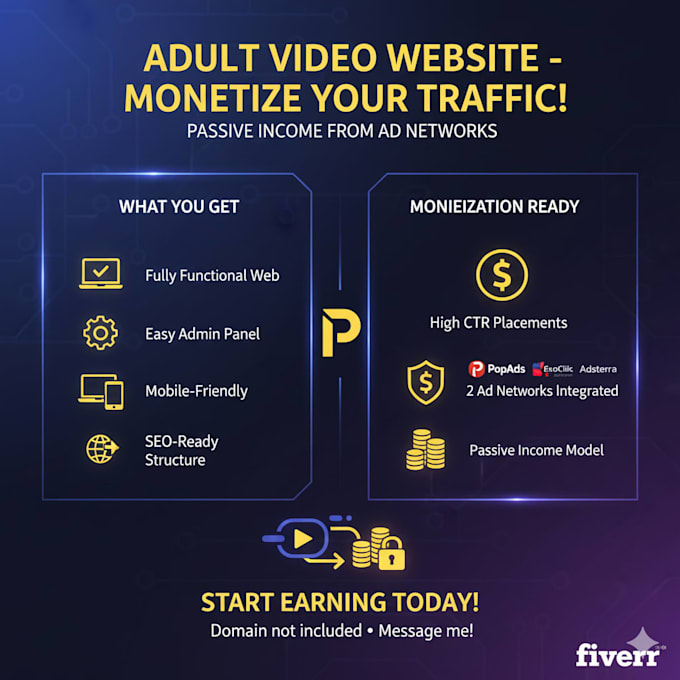build a video streaming website for passive income