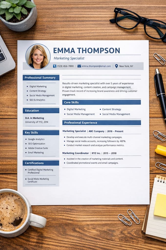 create a ats friendly resume for you