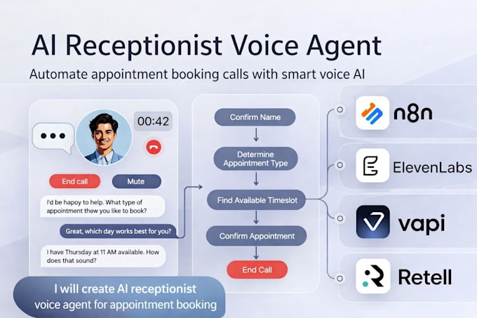 build ai voice agent for appointment booking, calls, leads