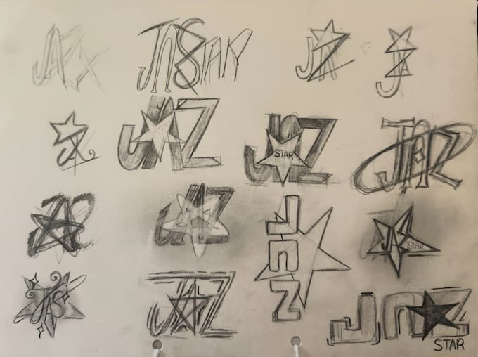 sketch out logo concepts