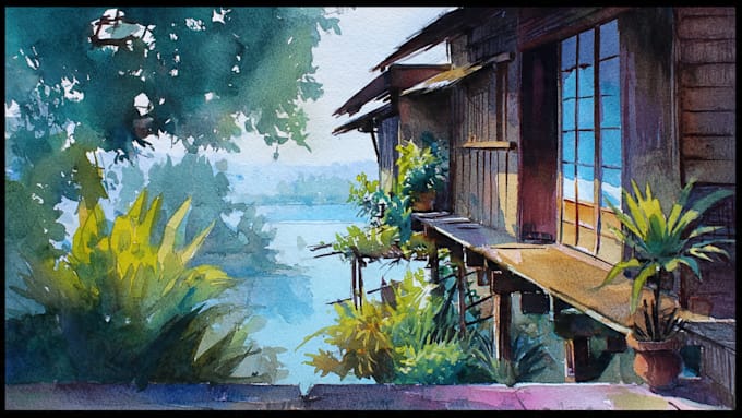 traditional art comissions with watercolors
