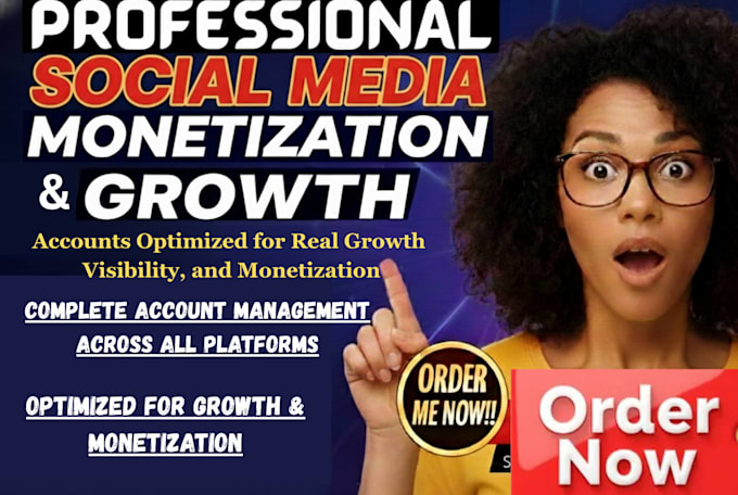 setup, manage and optimize instagram fb and tiktok for growth and monetization