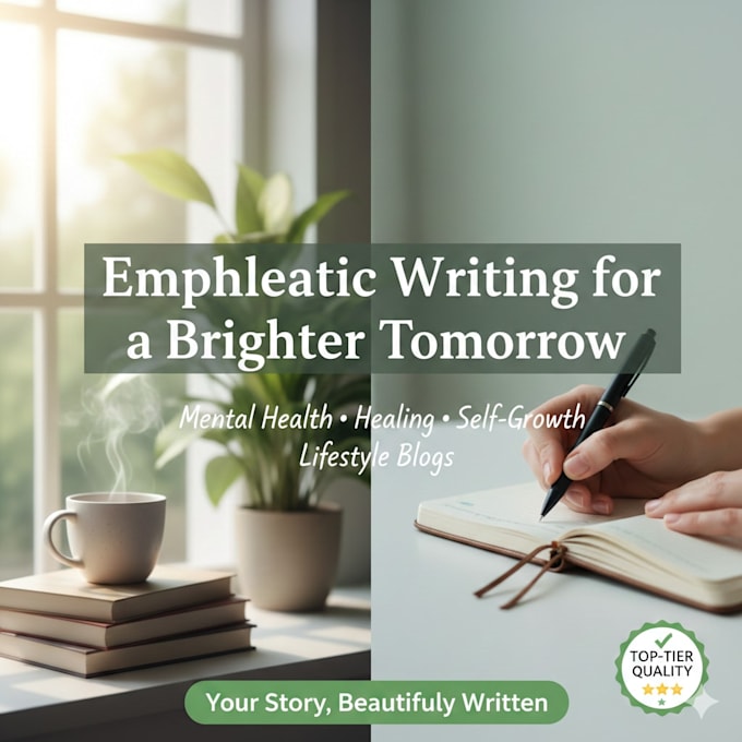write mental health, healing, and self growth articles