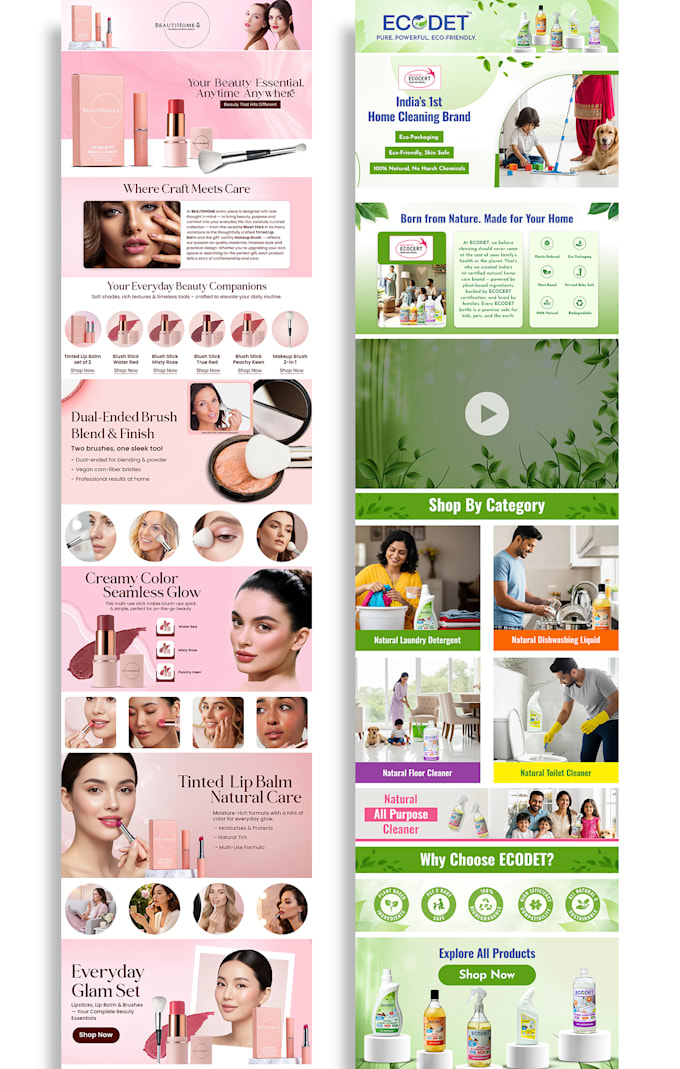 create a high converting brand storefront design
