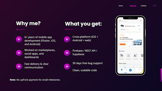 build your flutter app for ios, android and web with an admin panel