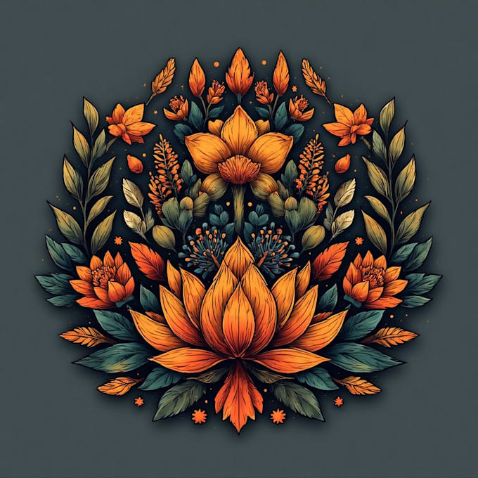draw botanical illustrations of flowers, plants