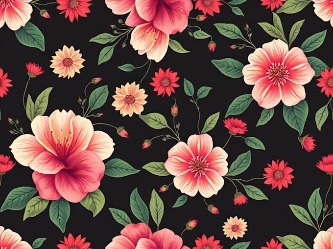 design seamless pattern, textile prints, floral patterns
