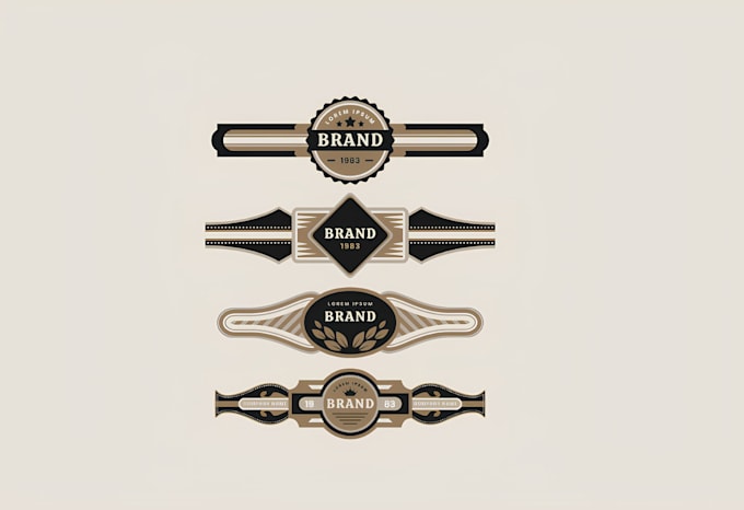 do cigar label, cigar band cigar box logo design