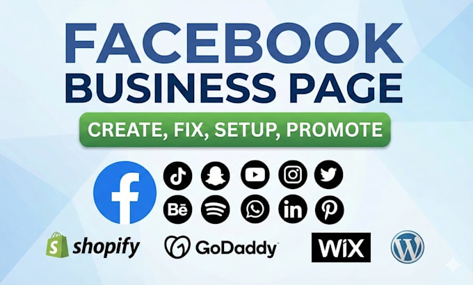 create and setup facebook business page