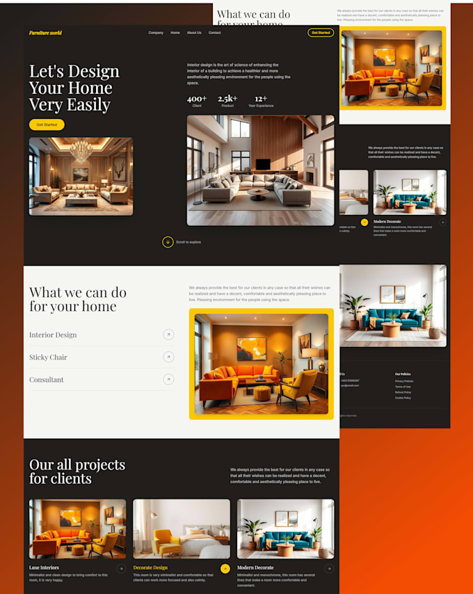 design or redesign a modern responsive website in figma