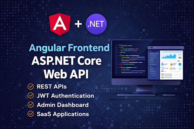 develop angular frontend with asp net core web API