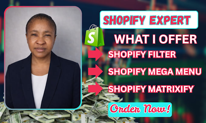 setup shopify filter, shopify mega menu, matrixify, navigation, metafields