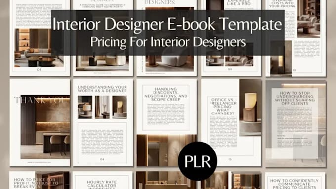 Design a professional canva ebook interior with editable heading images ...