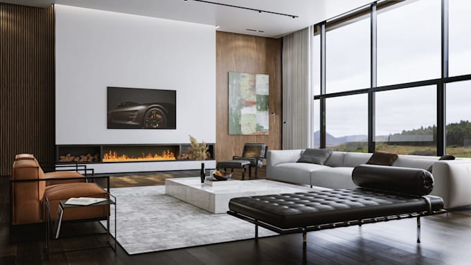 do 3d architecture interior, exterior modeling renders using d5 render, sketchup