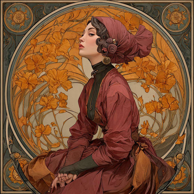 anything in art nouveau style