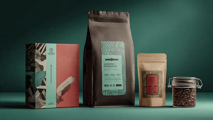 custom coffee packaging, bag, label and pouch design