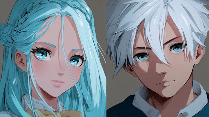 draw anime character and your oc