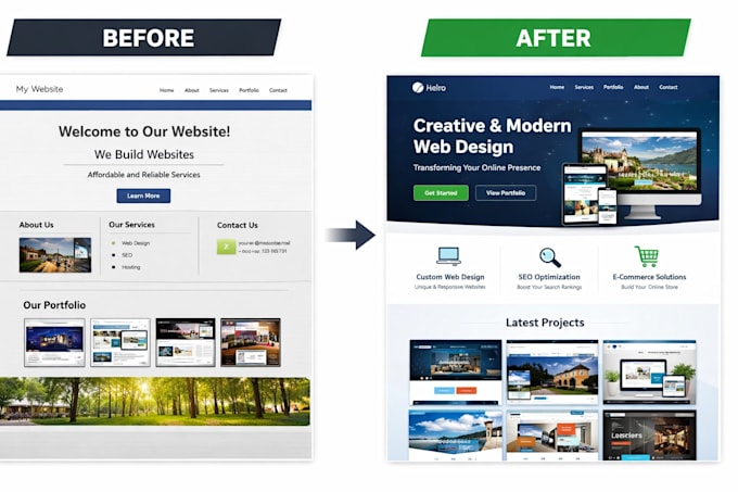 redesign upgrade migrate update site to joomla 4 joomla 5 joomla 6 or wordpress