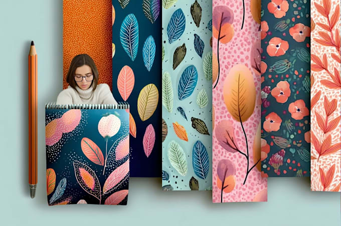design a seamless surface pattern print
