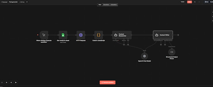 automate content research or posts for linkedin and thread