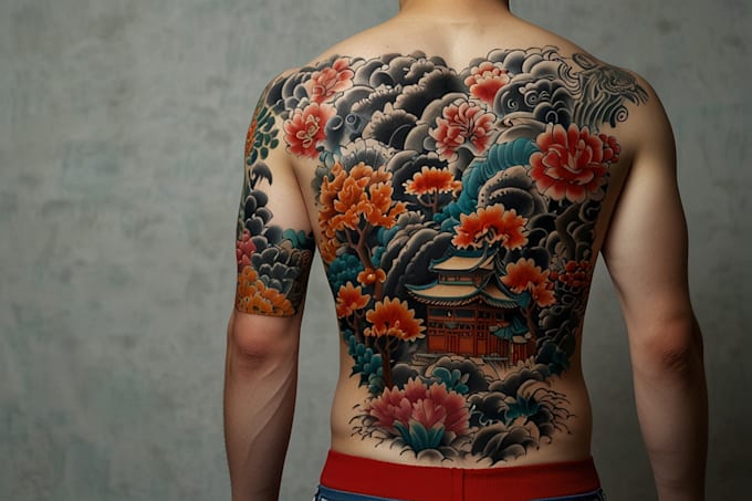design a powerful japanese tattoo