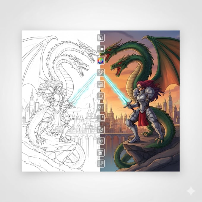 a colorist, will color your artwork