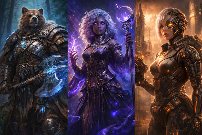 create cinematic ai character concept art in 24 hours
