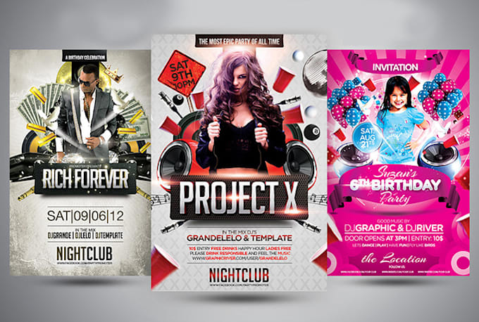 design AMAZING flyer, poster, brochure, card