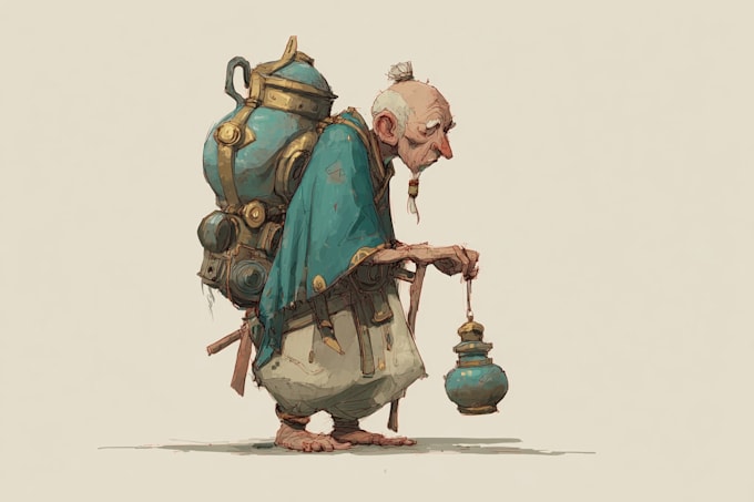 design a concept art character or object
