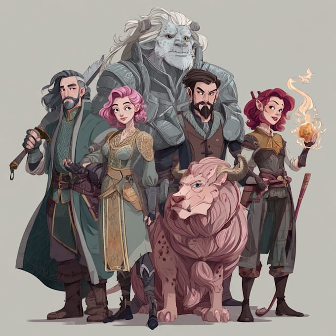 draw your dnd party
