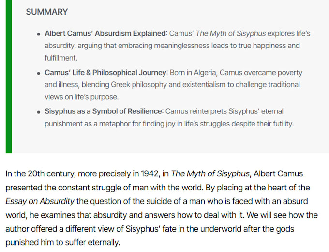 craft customized philosophy or literature articles