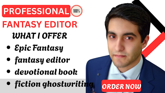 be a epic fantasy editor and fiction ghostwriter