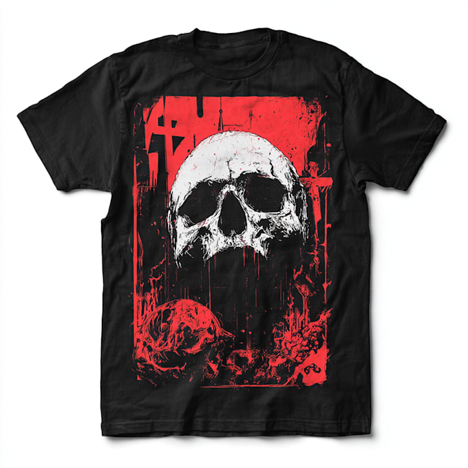 make metal punk hardcore horror tshirt design