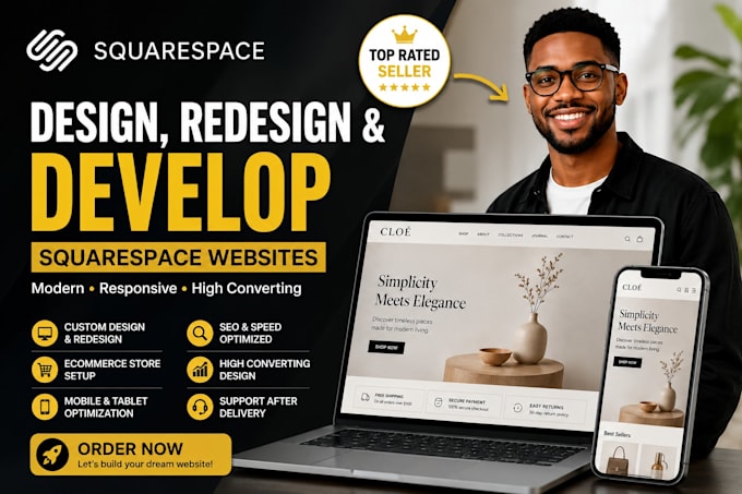 build squarespace business website redesign squarespace SEO website development
