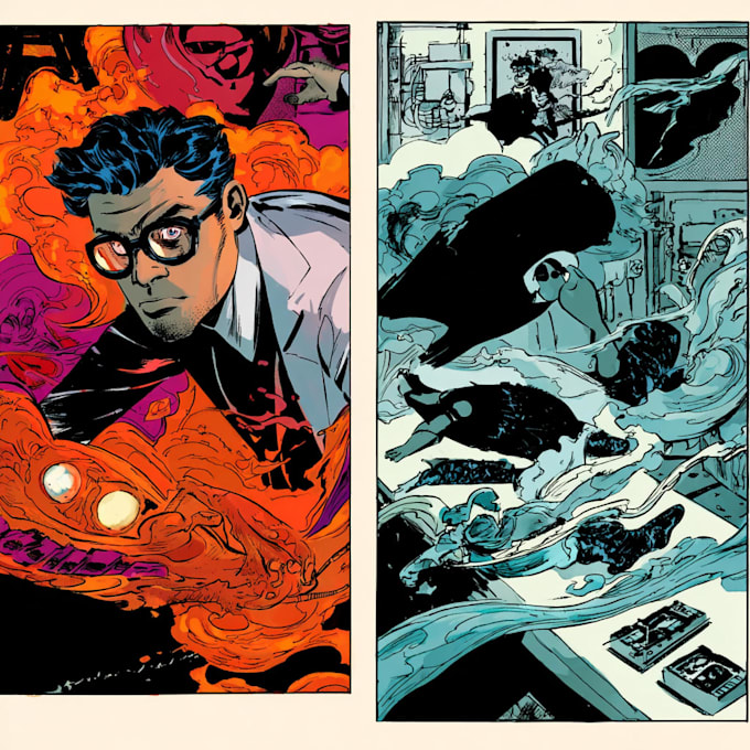 create comic book art